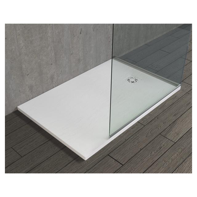 PIATTO DOCCIA SERIE ARDESIA MARMORESINA BIANCO 80x100 cm H 3 cm PILETTA Ø 90 mm | Tecnomat PIATTO DOCCIA SERIE ARDESIA MARMORESINA BIANCO 80x100 cm H 3 cm PILETTA Ø 90 mm | Tecnomat