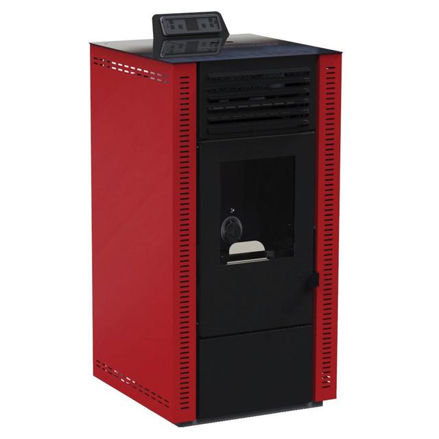 STUFA A NOCCIOLINO AD ARIA PUNTOFUOCO LIZZY 8 kW ROSSA | Tecnomat STUFA A NOCCIOLINO AD ARIA PUNTOFUOCO LIZZY 8 kW ROSSA | Tecnomat
