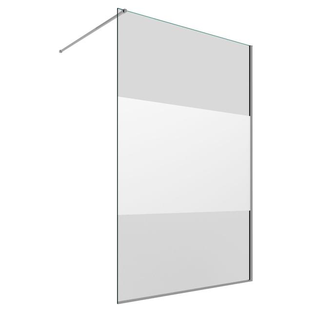 WALK IN RENO 120 cm H 200 VETRO TEMPERATO SERIGRAFATO 8mm PROFILI ARGENTO LUCIDO | Tecnomat WALK IN RENO 120 cm H 200 VETRO TEMPERATO SERIGRAFATO 8mm PROFILI ARGENTO LUCIDO | Tecnomat