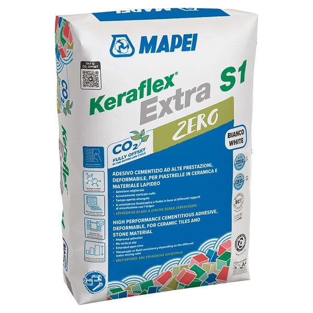 COLLA KERAFLEX EXTRA S1 ZERO BIANCO 23 KG MAPEI | Tecnomat COLLA KERAFLEX EXTRA S1 ZERO BIANCO 23 KG MAPEI | Tecnomat