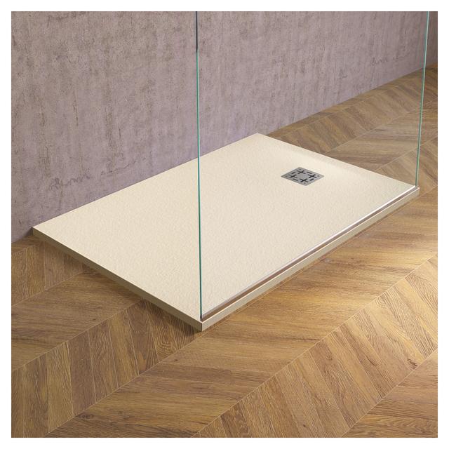 PIATTO DOCCIA EFFETTO PIETRA MARMORESINA TORTORA 70x100 cm H 3 cm PILETTA Ø 90 mm | Tecnomat PIATTO DOCCIA EFFETTO PIETRA MARMORESINA TORTORA 70x100 cm H 3 cm PILETTA Ø 90 mm | Tecnomat