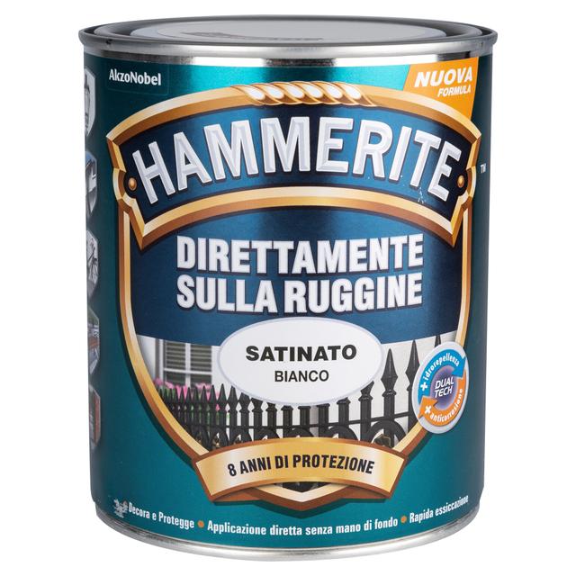 SMALTO ANTIRUGGINE SATINATO HAMMERITE 0,75 l BIANCO 8-10 m² CON 1 l | Tecnomat SMALTO ANTIRUGGINE SATINATO HAMMERITE 0,75 l BIANCO 8-10 m² CON 1 l | Tecnomat